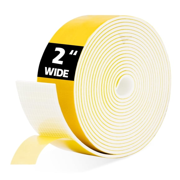 Cinta aislante para tuberías DEMEDO, recubrimiento de espuma para tubería, 5 cm x 5 m, blanca