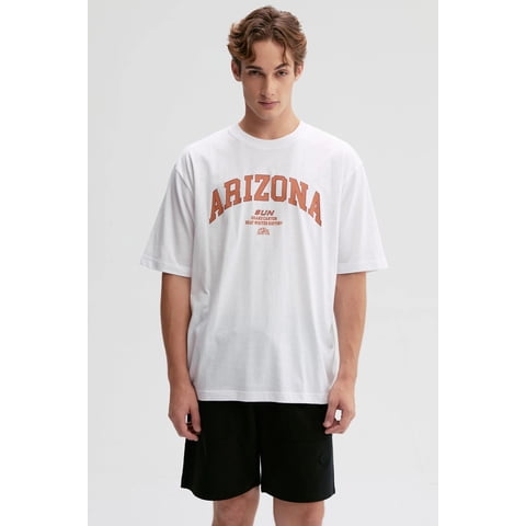 Fashionspark - Polera Hombre Print Central Blanco - V