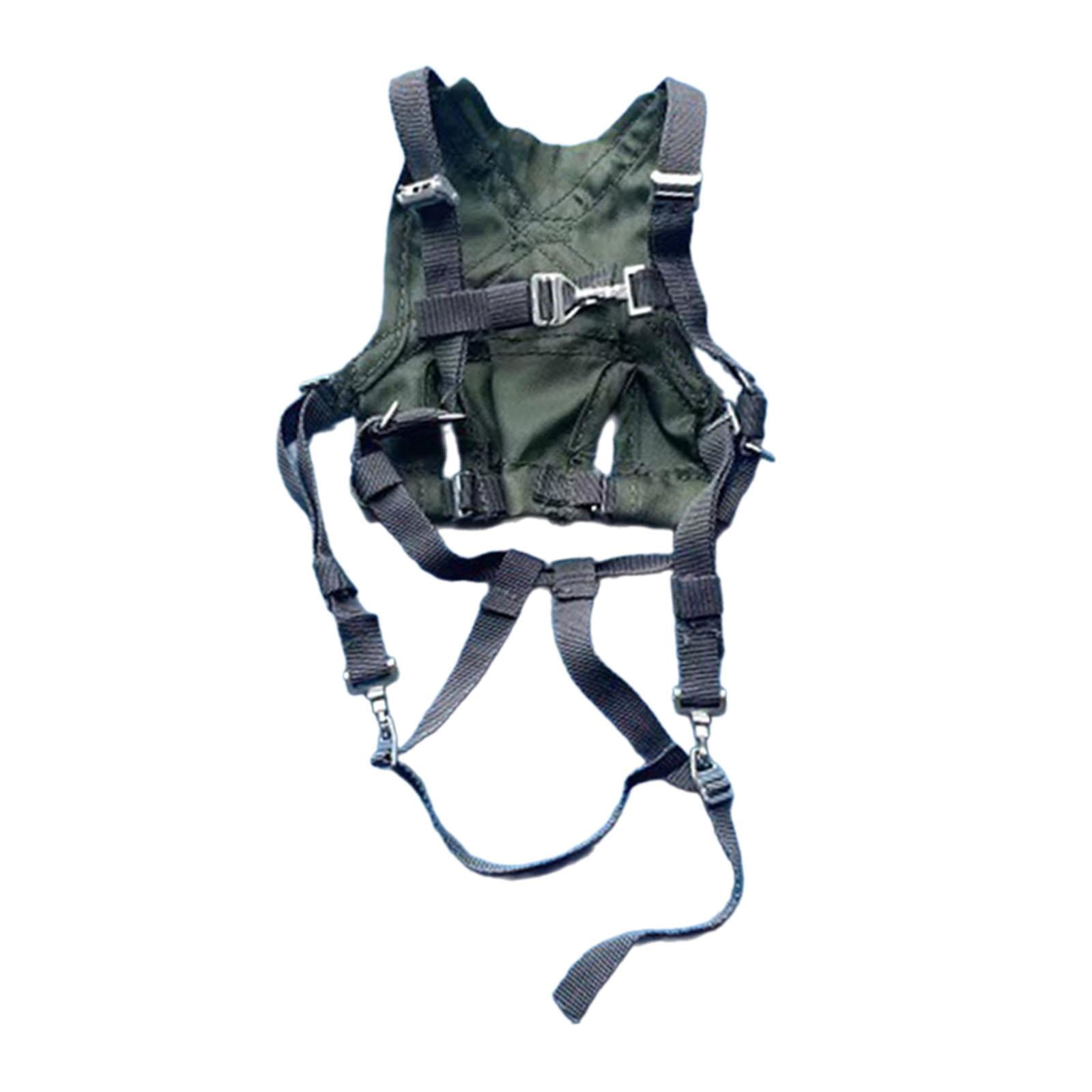 Magideal - Chaleco Con Cinturón De Descenso 1/6, Hecho A Mano, Clásico, Accesorios Para Figuras De Acción, Chaleco De Entrenamiento Para Figuras De 12 Pulgadas,