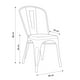 thumbnail image 5 of Silla Metal Tolix asiento Madera para Comedor Bar LF5-01W - Blanco, 5 of 5
