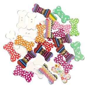 Bothyi - 100 Uds Botones De Madera 2 Agujeros Para Ropa De Bebé Niños Accesorios De Costura