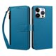 thumbnail image 1 of Funda Tipo Billetera para iphone15 Pro con Soporte y Bolsillo con Cierre Azul, 1 of 1