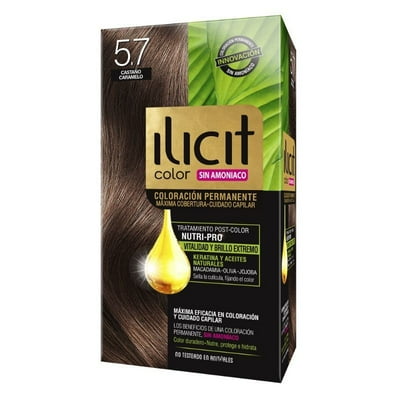 Coloración Cabello Sin Amoniaco 5/7 Castaño Caramelo 60 G Ilicit