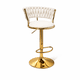 thumbnail image 3 of Taburete Queen Velvet Elegante Terciopelo Ajustable Beige, 3 of 6