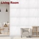 thumbnail image 5 of Uxcell 10 piezas de azulejos de mármol autoadhesivos, panel de pared impermeable para salpicaduras, azulejos de ducha autoadhesivos de 12"x12" para baño, diseño clásico blanco, 5 of 7