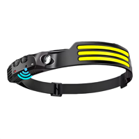 Genérico - Linterna Cintillo 3 Led Frontal Con Sensor Recargable