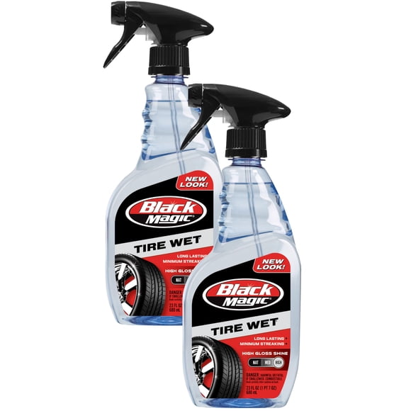 Black Magic Tire Wet 120217, fórmula especial, 680 ml (paquete de 2)