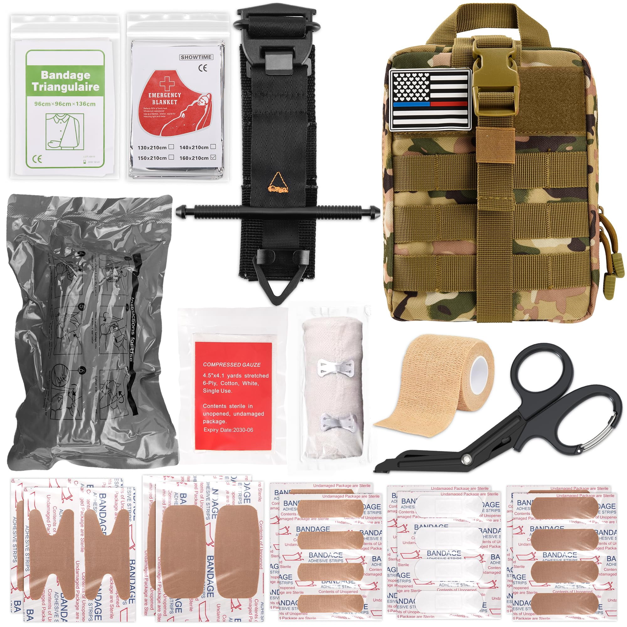 Kit De Primeros Auxilios Hidropony Ifak Trauma Con Torniquete Y Vendaje