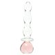 thumbnail image 1 of Dildo de cristal NS Novelties con forma de corazón de cristal, color rosa, 1 of 6