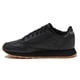 thumbnail image 3 of Zapatos Reebok Classic de piel para niños, color negro/chicle, 3 of 6