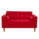 thumbnail image 1 of Sofa Retro 2c Felpa 04 Rojo, 1 of 6