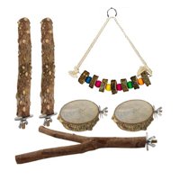 Magideal - Gran De Juguetes Para Loros, Parque Infantil, Escalada, Pájaro De Madera, Columpio, Pájaros, Rama, Percha Para Periquitos, Cacatúas, Cotorr