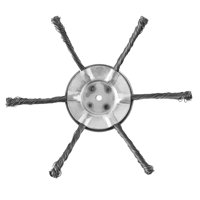 Ioensy - Cabezal De Corte, Cabezal De Cepillo De Disco De Alambre De Acero Para Jardinería, Cortadora De Césped, Eliminación De Óxido, 6 Cuchillas