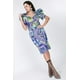 thumbnail image 5 of Vestido Ajustado con Estampado y Mangas Abullonadas, 5 of 5