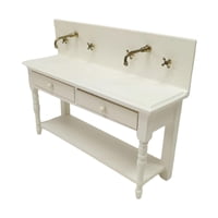 Bothyi - Miniatura De Simulación De Decoración De Gabinete De Lavabo De Casa De Muñecas Para Cocina De Baño