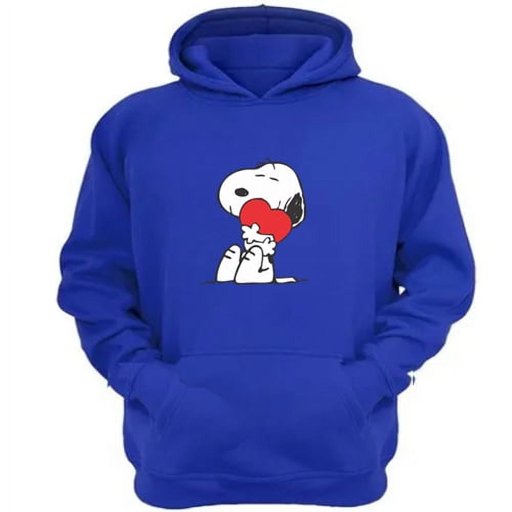 Genérico - Polerón Canguro Snoopy Azul Talla L Unisex