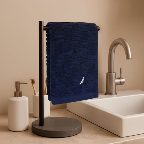 Toalla De Cara Savoy Nautica 100% Algodón 30X50Cm Hipoalergénica Azul Marino