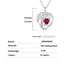 thumbnail image 3 of Collar con colgante de corazón de plata de ley, 3 of 5