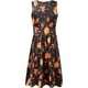 thumbnail image 3 of Vestido de Halloween de Calabazas para Mujer Vestido de Bruja Vestido sin Mangas con Cuello Redondo (Talla 3XL), 3 of 3