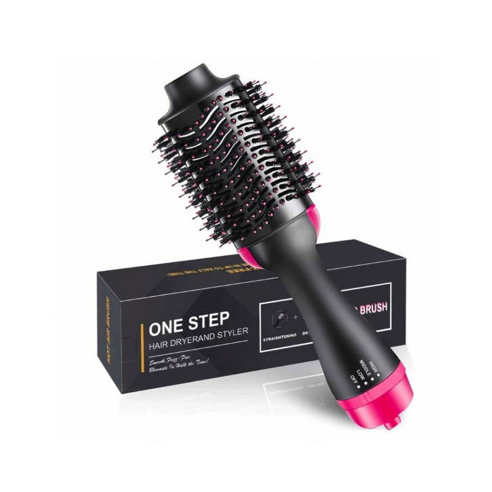 Genérico - Cepillo Alisador Eléctrico Secador Anti Frizz Cepillo 3 En 1