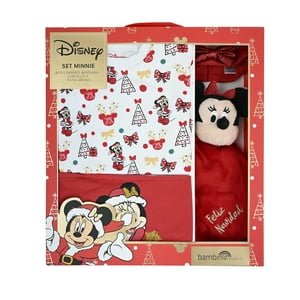 Bambino - Set 4 Piezas Navidad Minnie Muerdago Niña 12-18M
