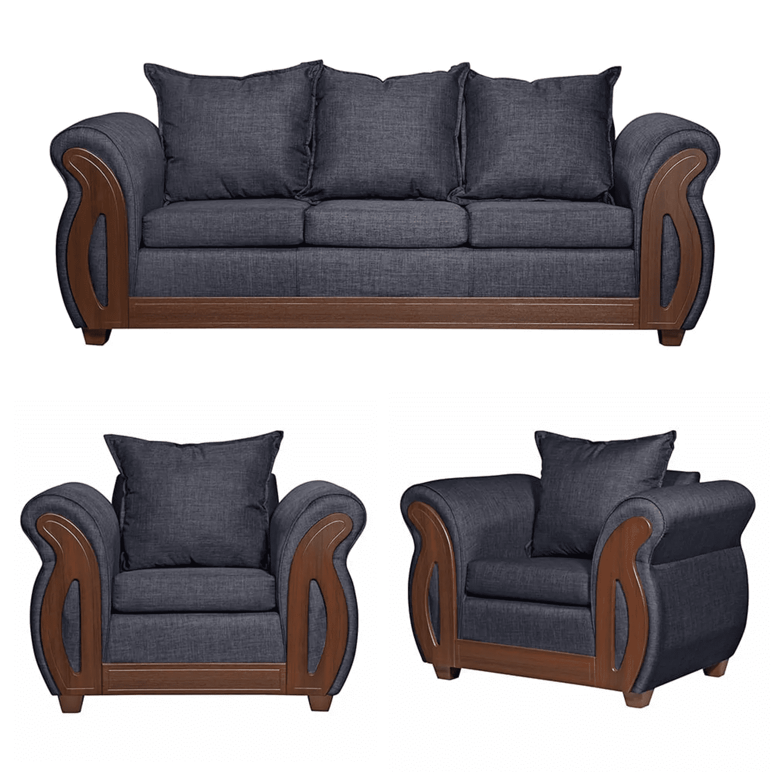 Ruzam Mobel - Juego De Living 3-1-1 Isidora Marengo Lino