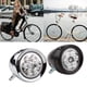 thumbnail image 2 of Faro delantero vintage para bicicleta, luz LED para bicicleta, 6 LED retro, linterna frontal para bicicleta con superficie de alto brillo y soporte de montaje (plateado), 2 of 5