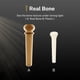 thumbnail image 3 of Pinzas puente para guitarra acústica Donner White Bone con punto de abulón, 3 of 9