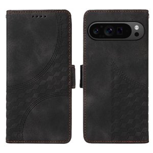 Carcasa Foxdock Google Pixel 9 Pro Xl De Cuero Pu, Diseño Acolchado Clásico, Protección Contra Caídas Y Rayones