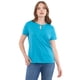 thumbnail image 1 of Polera Mujer Escote Cut Out Piping Turquesa Corona, 1 of 5