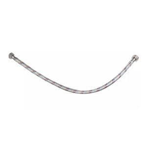 Tomasstore - Tubo Flexible Agua Caliente Y Fría Reforzado Metal 60 Cms 1/2 Y 3/8