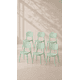 thumbnail image 1 of Pack de 6 Sillas Brit de Comedor o Terraza Exterior - Menta, 1 of 6