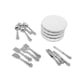thumbnail image 5 of Plato De Porcelana Para Casa De Muñecas 1/12, Caja Para Habitación De Casa De Muñecas, Muebles Para Muñecas Infantiles, Argent, 5 of 5