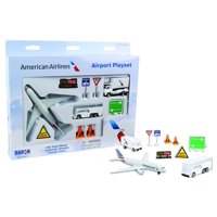 Set De Juego De Aeropuerto Daron American Airlines Con Avión Fundido A Presión