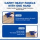 thumbnail image 3 of Soporte de paneles Gearwiz para madera contrachapada y láminas grandes de hasta 45 kg, 3 of 9