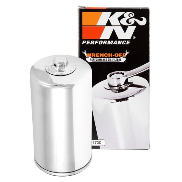 Filtro de aceite K&N KN-173C para motocicleta – Tuerca de desmontaje, alto rendimiento