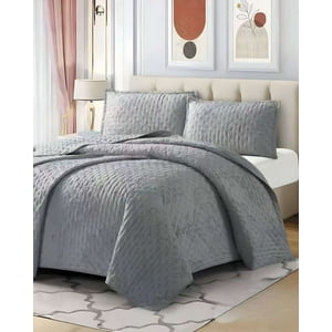 Meipulis - Cobertor Colcha Quilt Tufting De Lujo Suave 2 Plazas