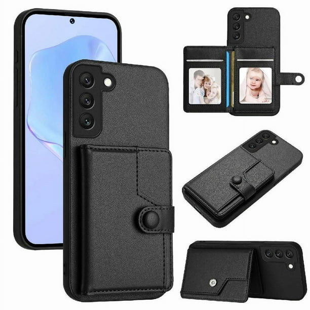 FOXDOCK Funda para SAMSUNG Galaxy s22 pro con Bloqueo RFID - Diseño Elegante con Cierre de Botón