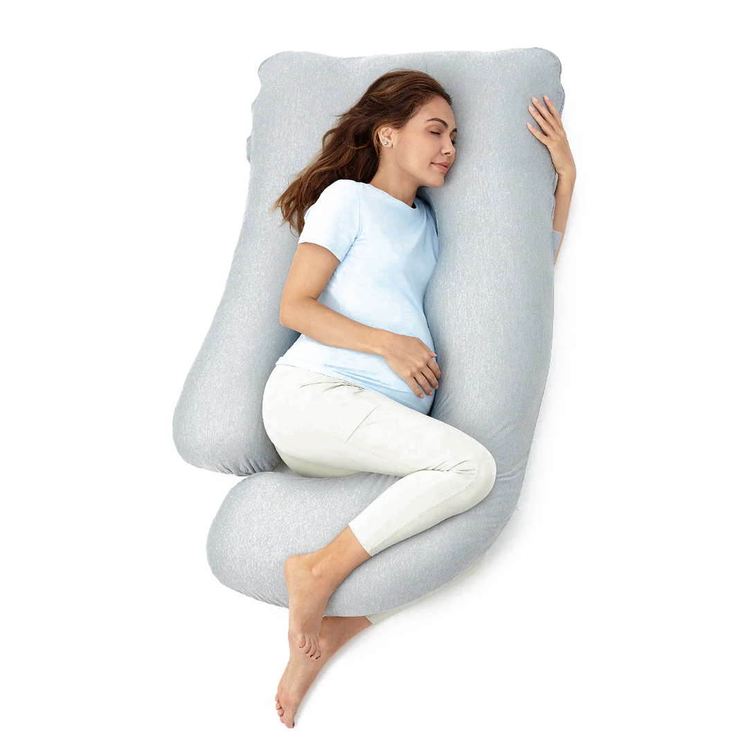 Momcozy - Almohada De Embarazo Forma De U Tela Refrescante