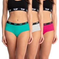 Top - Calzón Pantaletas Algodón Con Elástico Pack 3 C9