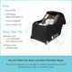 thumbnail image 3 of Bolsa con ruedas para silla de auto infantil J.L. Childress, negra, 3 of 8