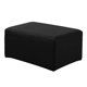 thumbnail image 5 of Stretch Ottoman Pouf Cover Footrest Stool Slipcover Protector Black, 5 of 5