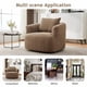 thumbnail image 5 of Silla giratoria de 360°, sofá de silla de acento de 38,2", silla de sofá giratoria tapiceada con almohada para salón, dormitorio, oficina y hotel, 5 of 6