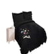 thumbnail image 2 of Quilt Cubrecama De Verano Con Flores Bordadas 2 Plazas Negro, 2 of 4