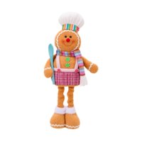 Magideal - Muñeco De Jengibre Para Decoración Navideña, Juguete, Estatua Navideña, Figuras Navideñas, Adornos, Adorno Navideño, Muñeco De Pie Para Decoración De Estilo A