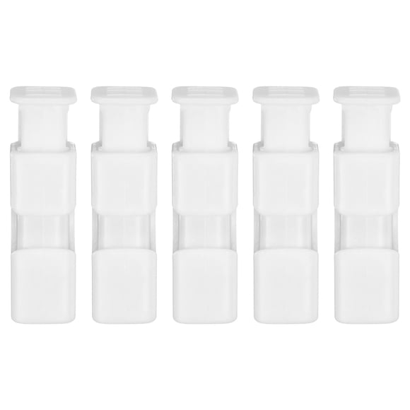 Uxcell Clips para Bolsas de Pan, Clips de Cincha para Bolsas de Alimentos de Fácil Apriete y Bloqueo para Almacenamiento, Blanco 5 Piezas