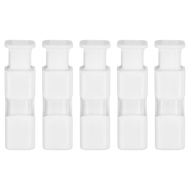 Uxcell Clips para Bolsas de Pan, Clips de Cincha para Bolsas de Alimentos de Fácil Apriete y Bloqueo para Almacenamiento, Blanco 5 Piezas