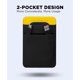 thumbnail image 3 of Bolsa de almacenamiento Afterplug con adhesivo de 2 bolsillos para accesorios de ordenador portátil, 3 of 7