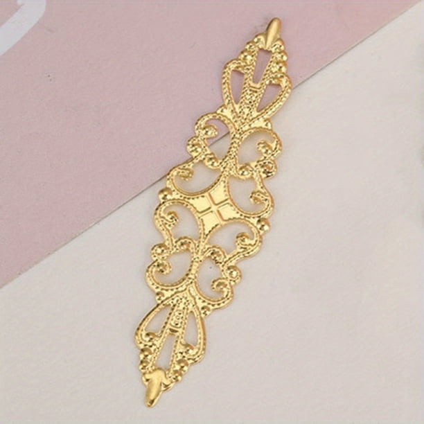 20pcs Retro Rhombus Hollow Flower Pieces for DIY Book Album Decoration and Corner Flower Ornaments
