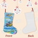 thumbnail image 3 of Misión de Rescate Oceánico del Súper Panda Tema: Calcetines de Navidad, fino lino blanco para colgar en escaleras y chimenea, decoración navideña para el hogar, regalo de Navidad.54cm×38cm, 3 of 5